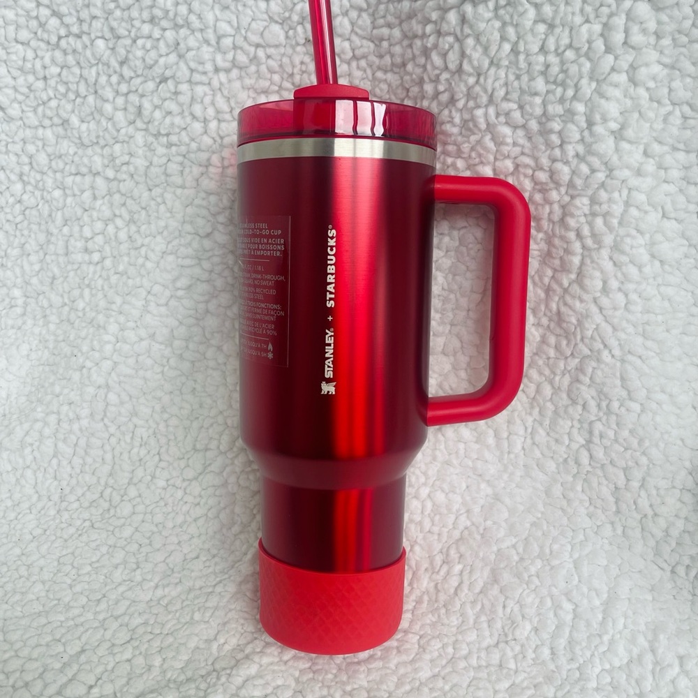 Stanley Starbucks Red Tumbler with Handle
